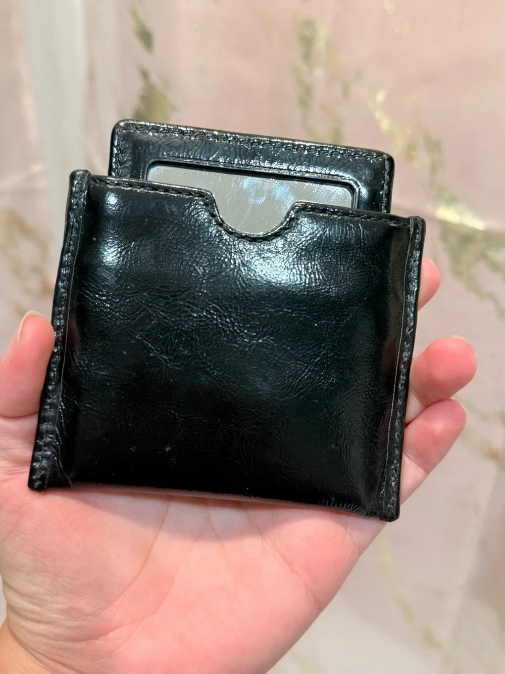 Coach Black Leather mirror